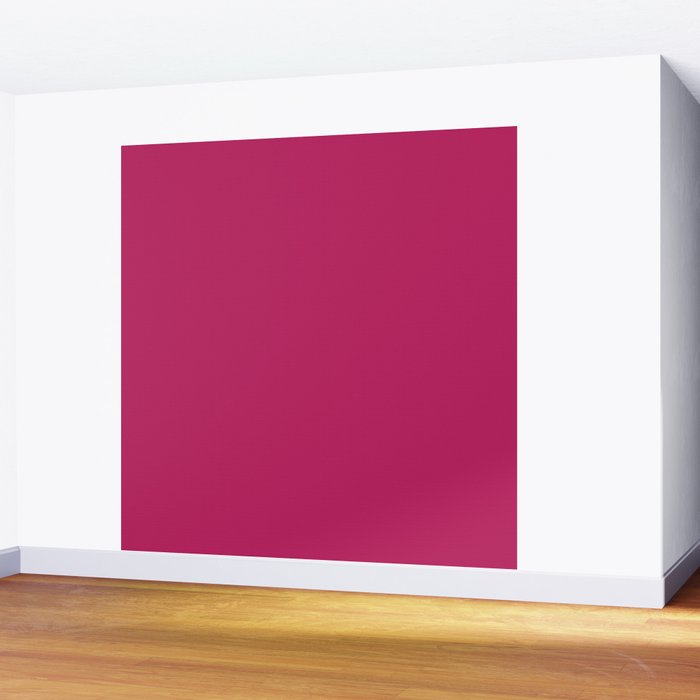 Magenta Pink Solid Color Wall Mural Gallery Image 2