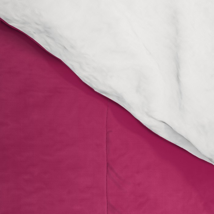 Magenta Pink Solid Color Comforter Gallery Image 4