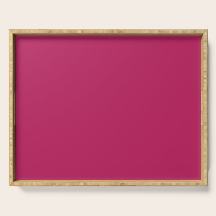 Magenta Pink Solid Color Serving Tray Gallery Image 1