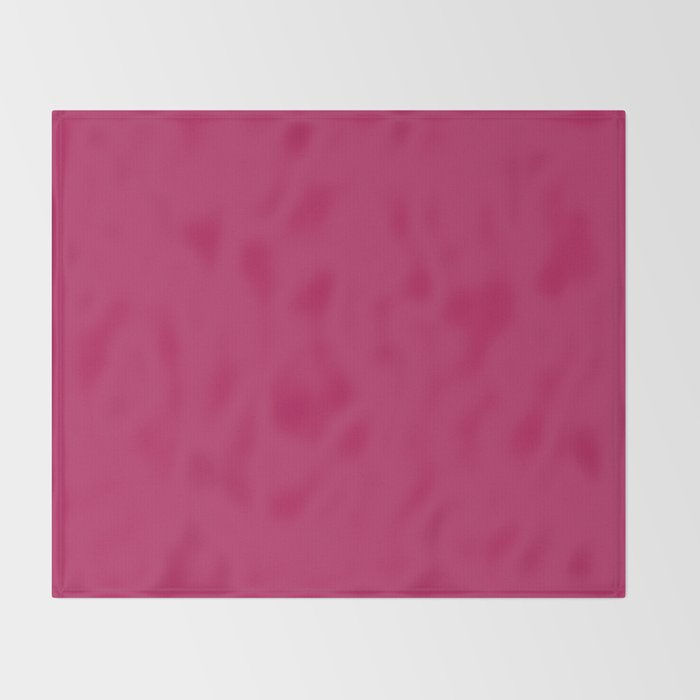 Magenta Pink Solid Color Throw Blanket Gallery Image 2