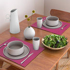 Magenta Pink Solid Color Placemat Gallery Image 2