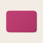 Magenta Pink Solid Color Bath Mat Gallery Image 1