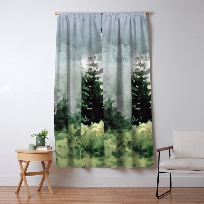 Pine Trees 2 Window Curtain Gallery Image 5