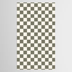Checkerboard - Olive Green Tablecloth Gallery Image 2