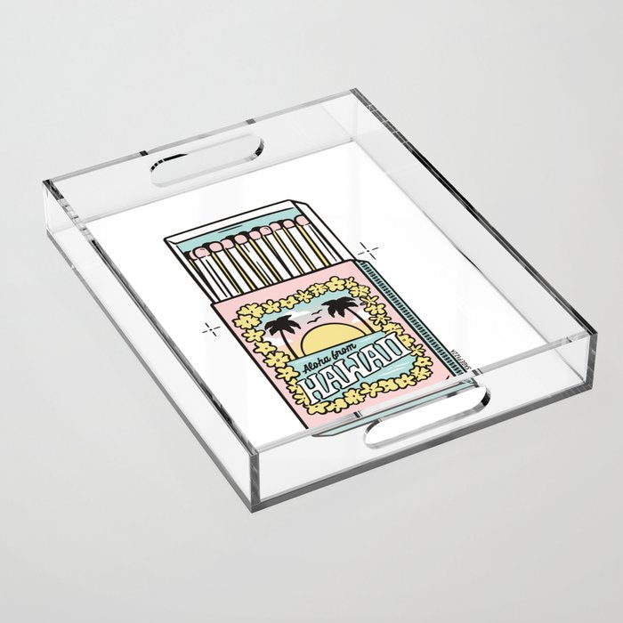 Hawaii Matchbox Acrylic Tray Gallery Image 1