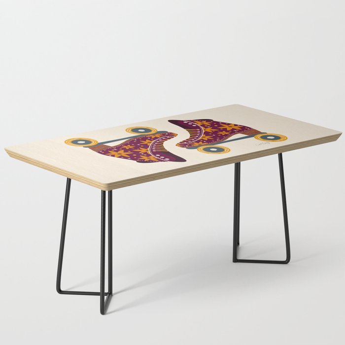 Retro Roller Skates - Fuchsia & Orange Coffee Table Gallery Image 1