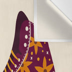 Retro Roller Skates - Fuchsia & Orange Wall Tapestry Gallery Image 3