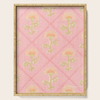 Provence Cottage Floral in Pink Linen  Serving Tray Gallery Image 1