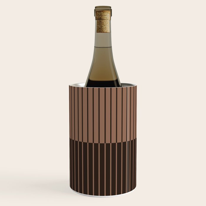Color Block Lines XLI Dark Mocha Wine Chiller Gallery Image 3