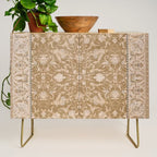 Antique Indian Savonnerie Caramel Beige Credenza Gallery Image 1