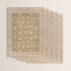 Antique Indian Savonnerie Caramel Beige Wrapping Paper Gallery Image 3
