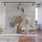 Haflinger Horse Wall Mural Gallery Image 1