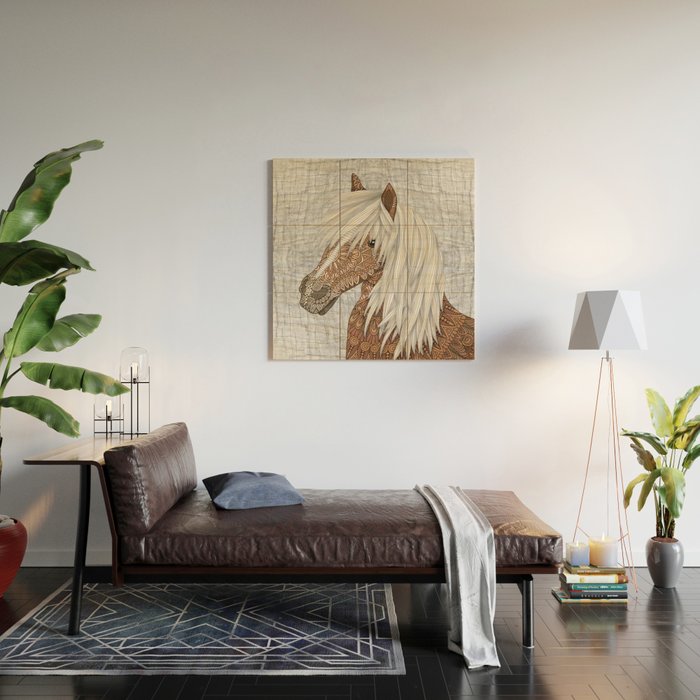 Haflinger Horse Wood Wall Art Gallery Image 2