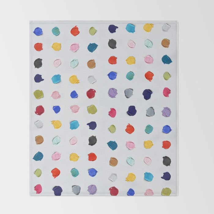 Polka Daubs Throw Blanket Gallery Image 2