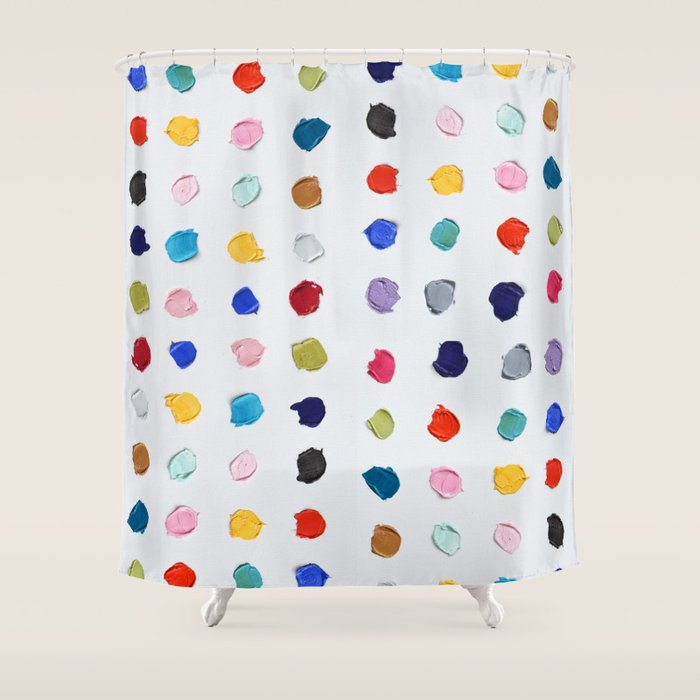 Polka Daubs Shower Curtain Gallery Image 1