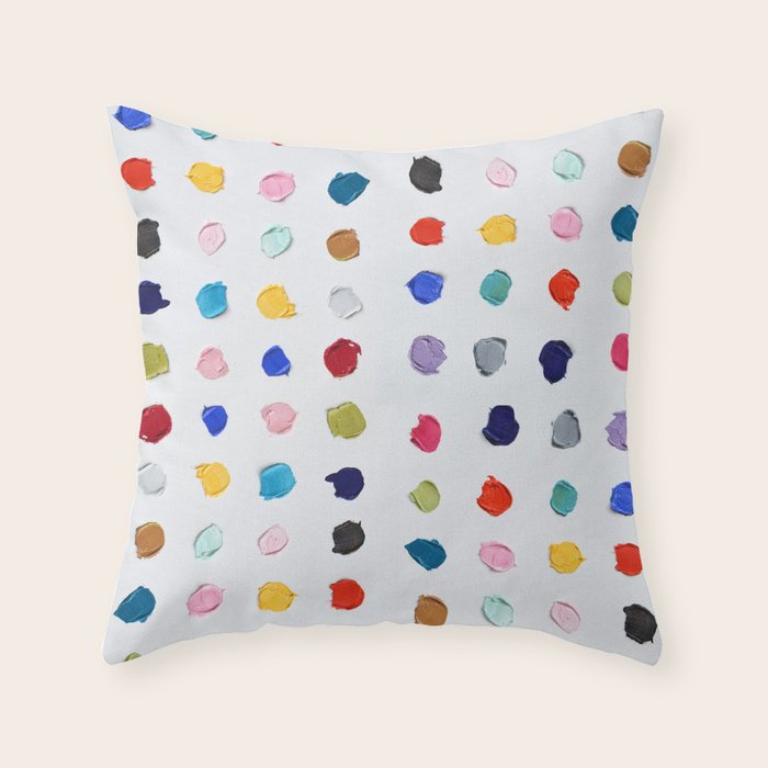 Polka Daubs Throw Pillow Gallery Image 6