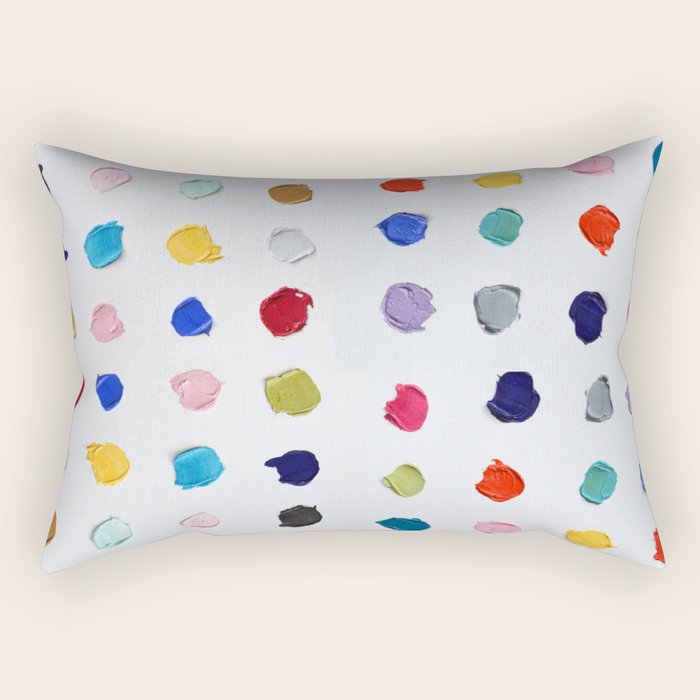 Polka Daubs Rectangular Pillow Gallery Image 2