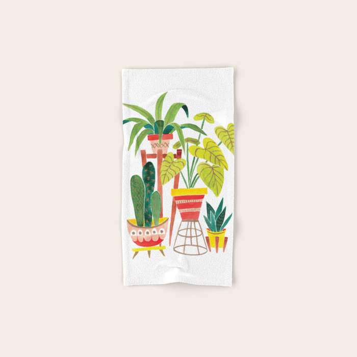 Happy Plants Happy Home Bath Towel Gallery Image 1