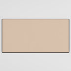Warm Blush Sand Beige Solid Color Desk Mat Gallery Image 3