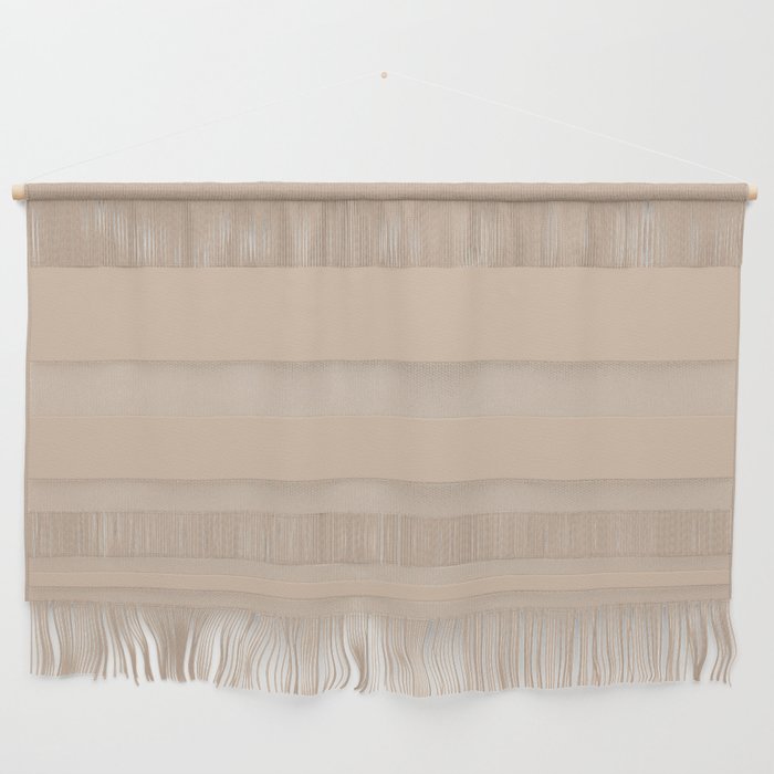Warm Blush Sand Beige Solid Color Wall Hanging Gallery Image 1