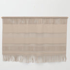 Warm Blush Sand Beige Solid Color Wall Hanging Gallery Image 1
