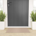 Warm Blush Sand Beige Solid Color Welcome Mat Gallery Image 3