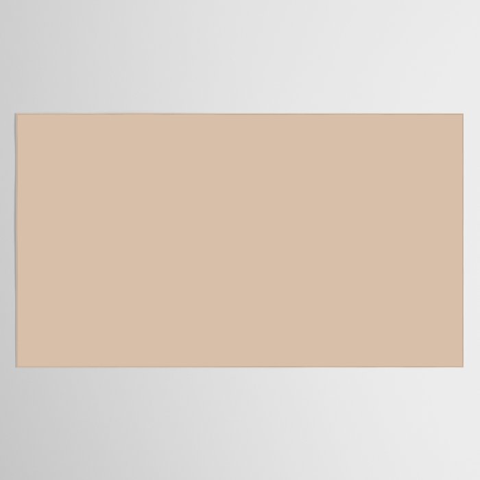 Warm Blush Sand Beige Solid Color Tablecloth Gallery Image 2