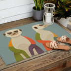 Meerkats Outdoor Rug Gallery Image 2