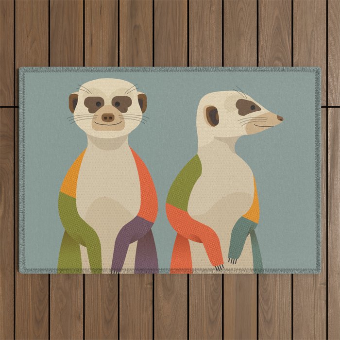 Meerkats Outdoor Rug