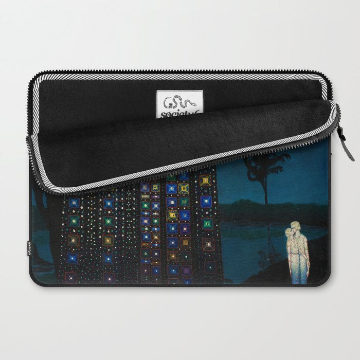 'Confirmation of Love,' Magical Realism Portrait Painting by BolesÅaw Biegas Laptop Sleeve Gallery Image 2