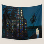 'Confirmation of Love,' Magical Realism Portrait Painting by BolesÅaw Biegas Wall Tapestry Gallery Image 4