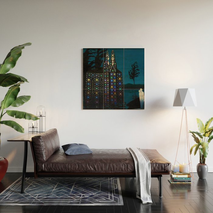 'Confirmation of Love,' Magical Realism Portrait Painting by BolesÅaw Biegas Wood Wall Art Gallery Image 2