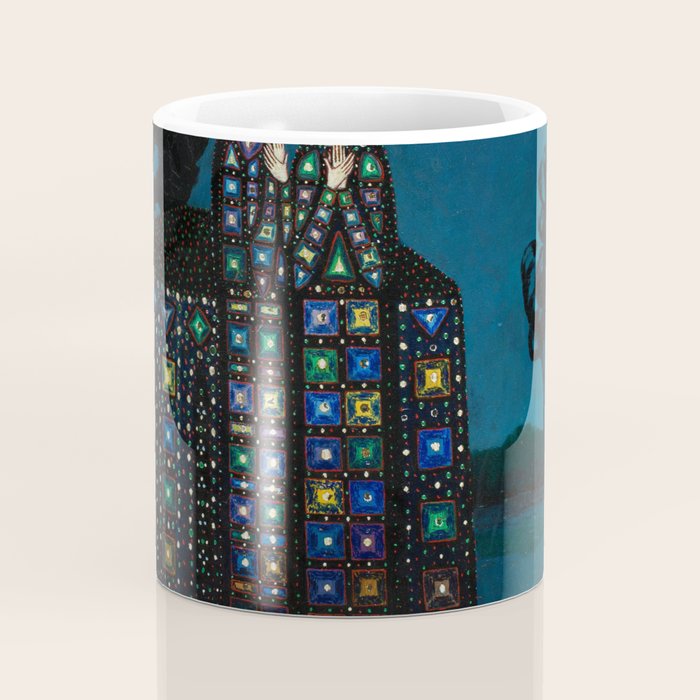 'Confirmation of Love,' Magical Realism Portrait Painting by BolesÅaw Biegas Coffee Mug Gallery Image 4
