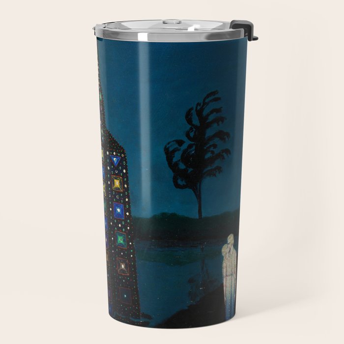 'Confirmation of Love,' Magical Realism Portrait Painting by BolesÅaw Biegas Travel Mug Gallery Image 2