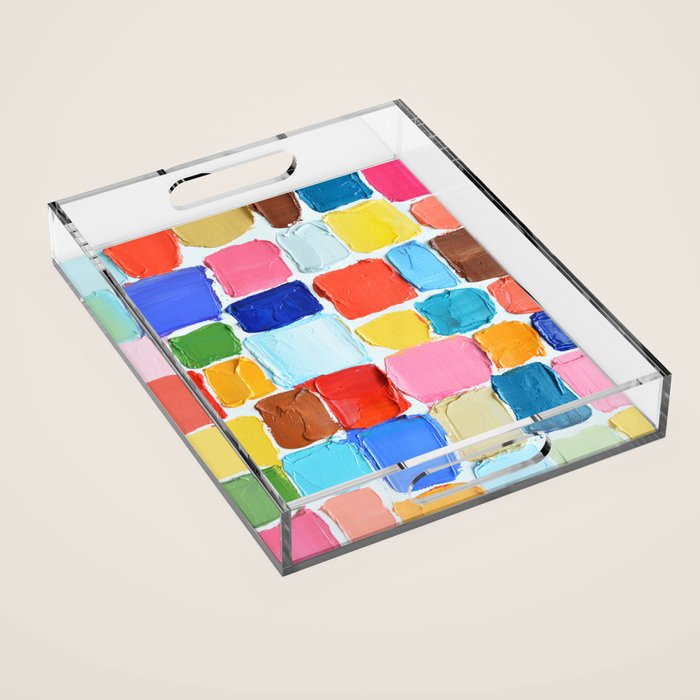 Mod Polka Daubs Acrylic Tray Gallery Image 1