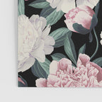 Chic Peonies on Black Poster Gallery Image 3