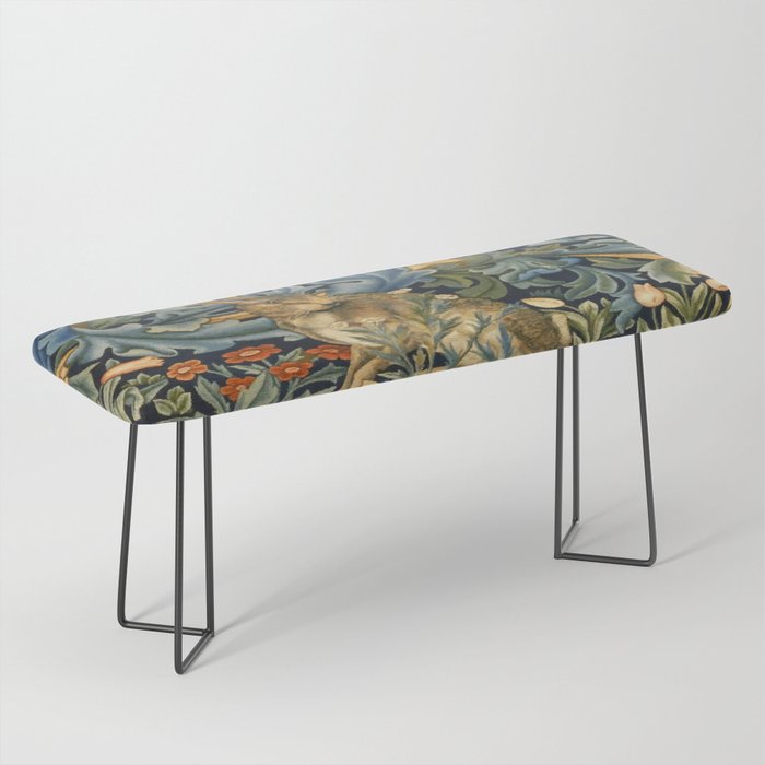 William Morris Forest Rabbit , Morris Floral Bench Gallery Image 1