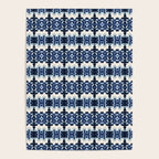 Ornate Blue and White Shibori Poster Gallery Image 4