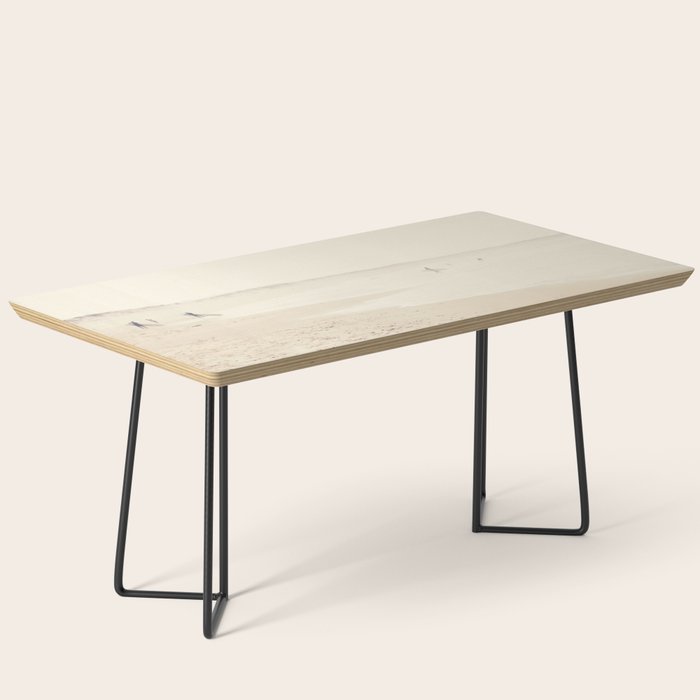 beach photography - minimal surfers and ocean print Coffee Table Gallery Image 1