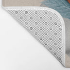 Minimal Collage Floral Portrait Bath Mat Gallery Image 2