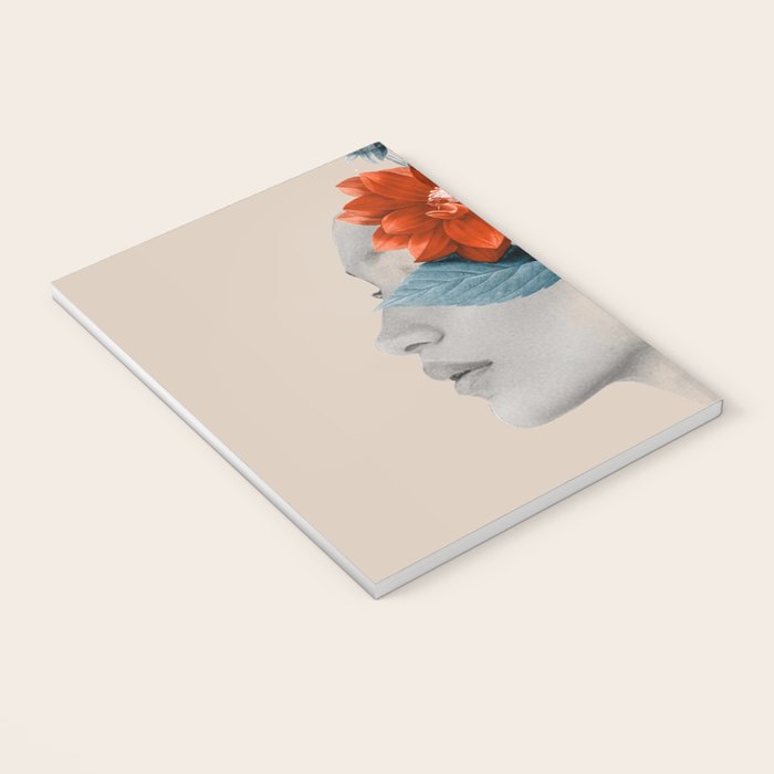 Minimal Collage Floral Portrait Notebook Gallery Image 3