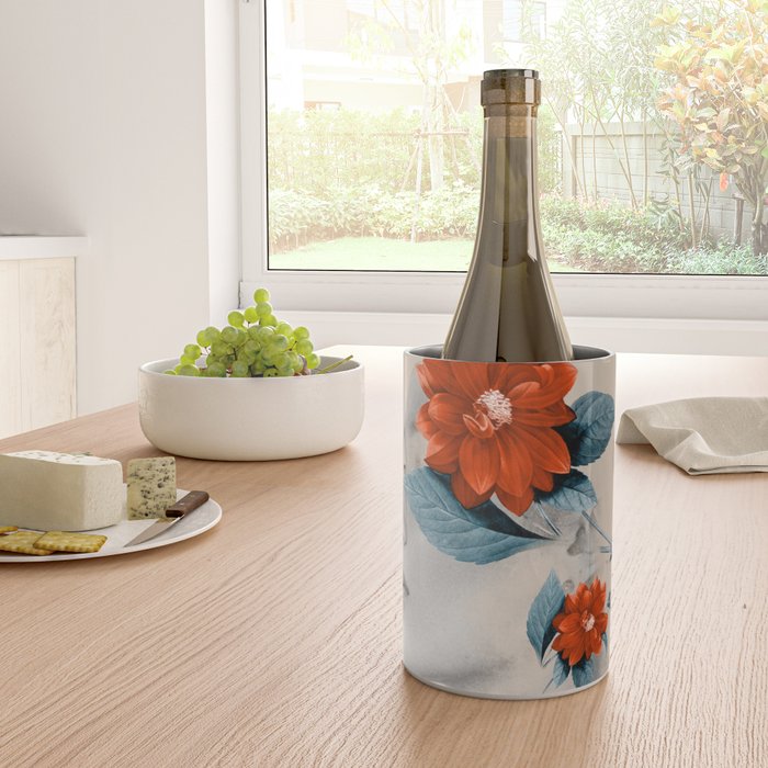 Minimal Collage Floral Portrait Wine Chiller Gallery Image 4