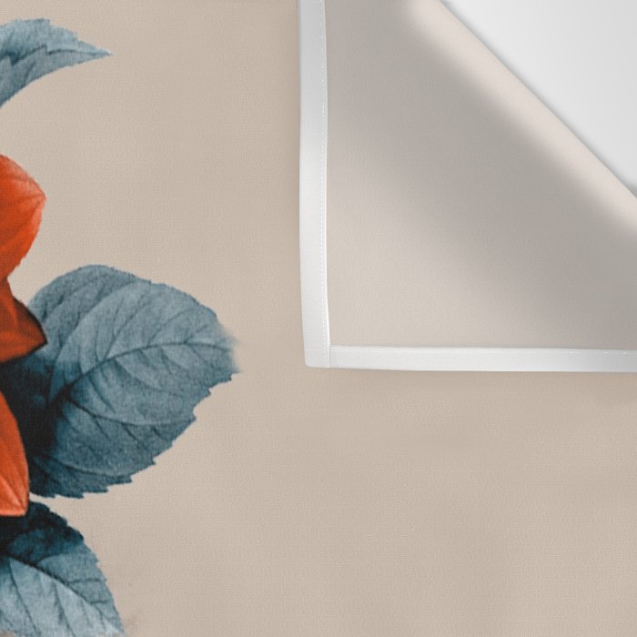 Minimal Collage Floral Portrait Wall Tapestry Gallery Image 3