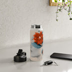 Minimal Collage Floral Portrait Water Bottle Gallery Image 4