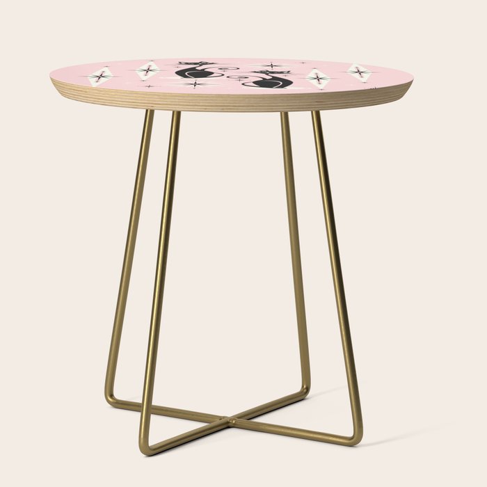 Mid Century Meow Retro Atomic Cats ©studioxtine Side Table Gallery Image 1