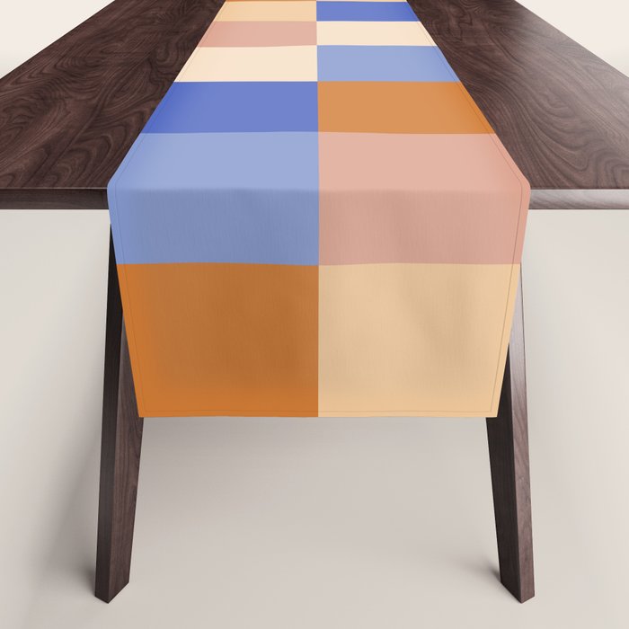 Bold Retro Checks Pattern - Large XXIX Table Runner Gallery Image 1