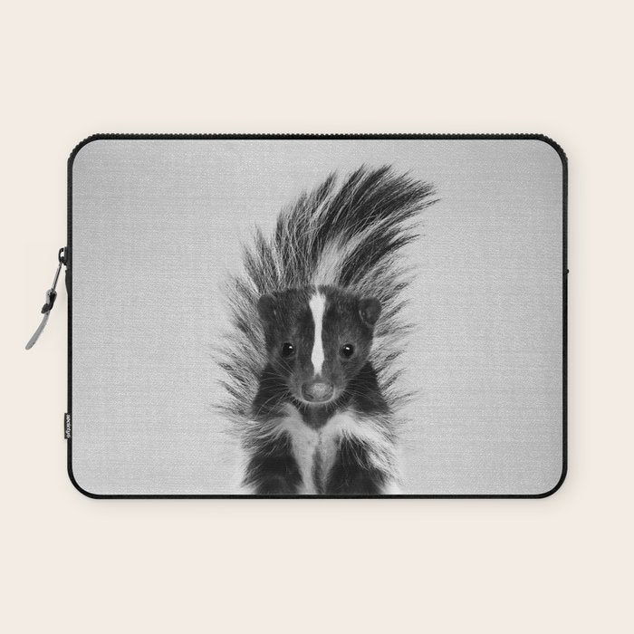 Skunk - Black & White Laptop Sleeve Gallery Image 1