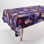 Spooky Cory cats Tablecloth Gallery Image 1