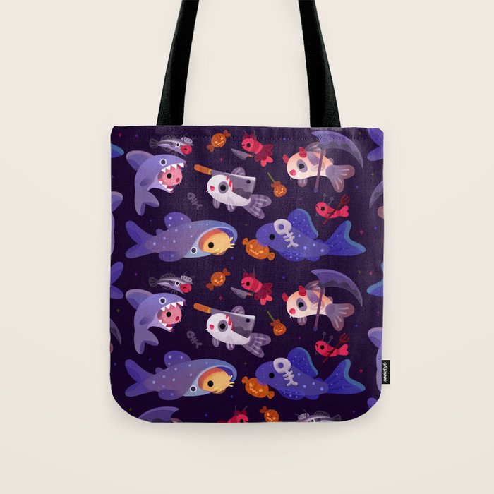 Spooky Cory cats Tote Bag Gallery Image 1