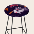 Spooky Cory cats Stool Gallery Image 2